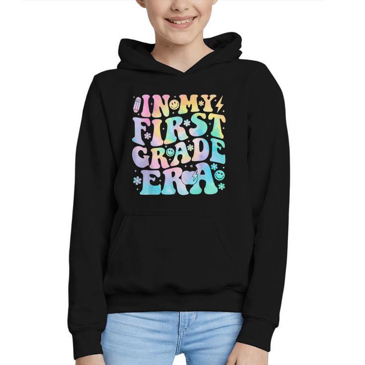 In My First Grade Era Girl Tie Dye 1st Grade Back To School Graphic Youth Hoodie