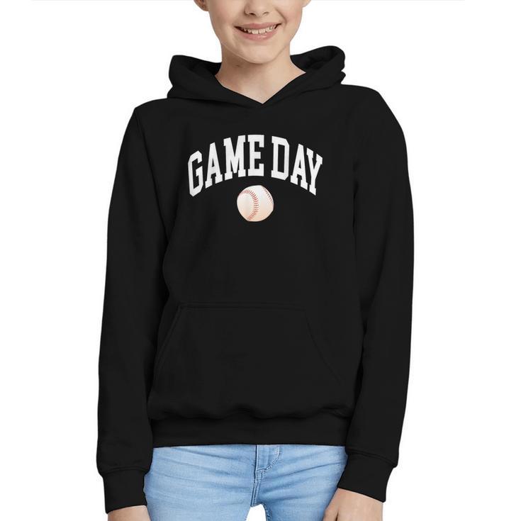 Game Day Baseball Player And Fan Graphic Graphic Youth Hoodie