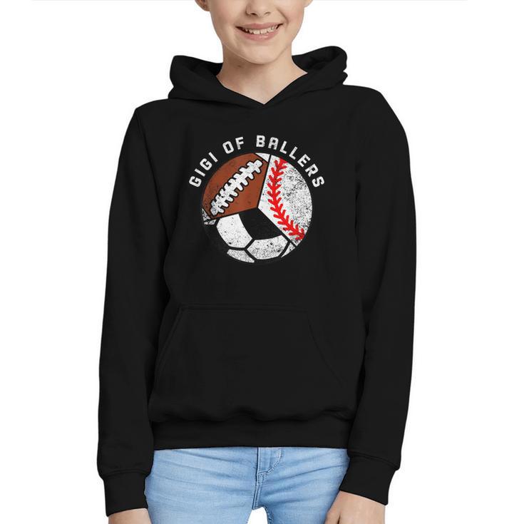 Gigi Of Ballers Baseball Soccer Football Gigi Graphic Youth Hoodie