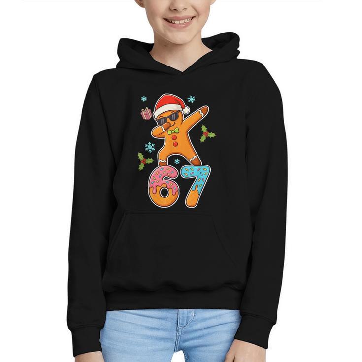 Gingerbread Six Seven 67 Ice Cream Drip Baseball Graphic Youth Hoodie Gingerbread Six Seven 67 Ice Cream Drip Baseball Graphic Youth Hoodie