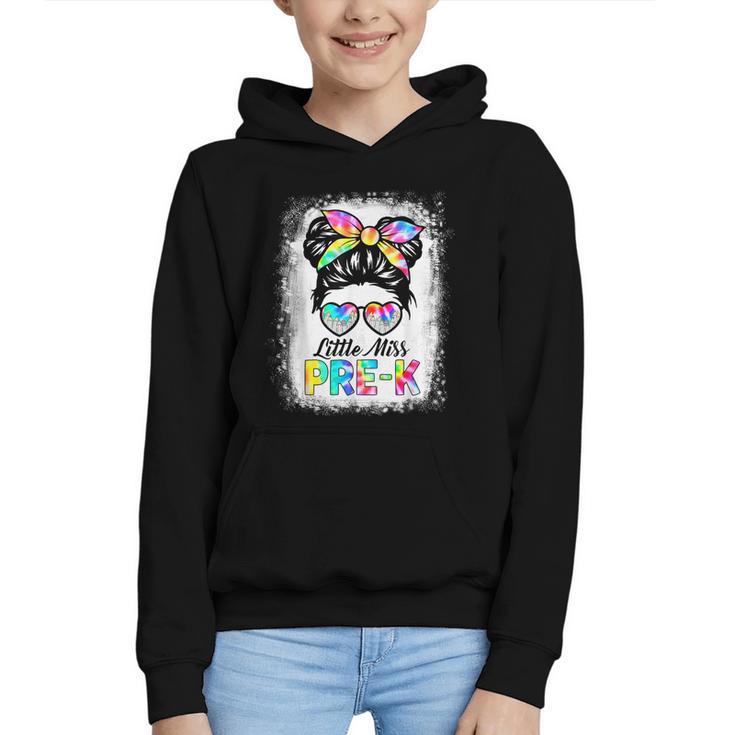 Girls PRE-K Preschool Back To School Cute Little Miss Pre-k Graphic Youth Hoodie