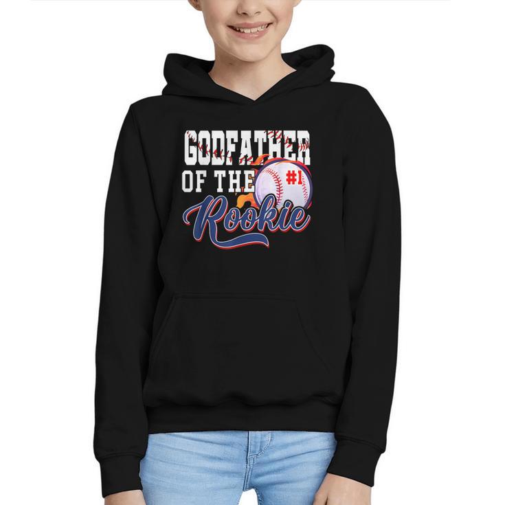 Godfather Rookie Of Year 1st Birthday Baseball Theme Graphic Youth Hoodie