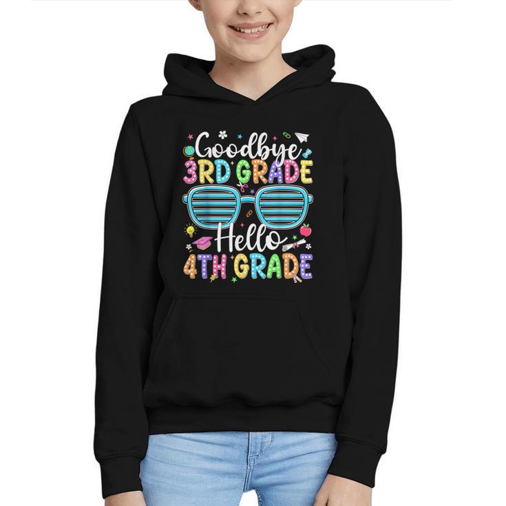 Goodbye 3rd Grade Hello 4th Grade Graduation Back To School Graphic Youth Hoodie