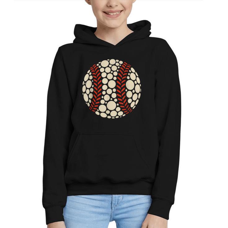 Happy Dot Day Baseball Colorful Polka Dots Boy And Youth Graphic Youth Hoodie