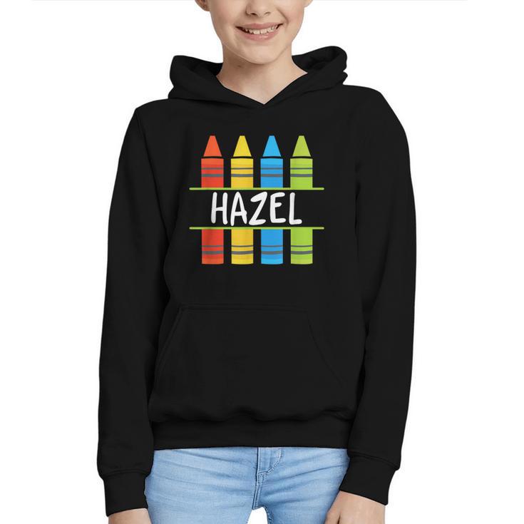 Hazel Crayon Back To School Kids Graphic Youth Hoodie