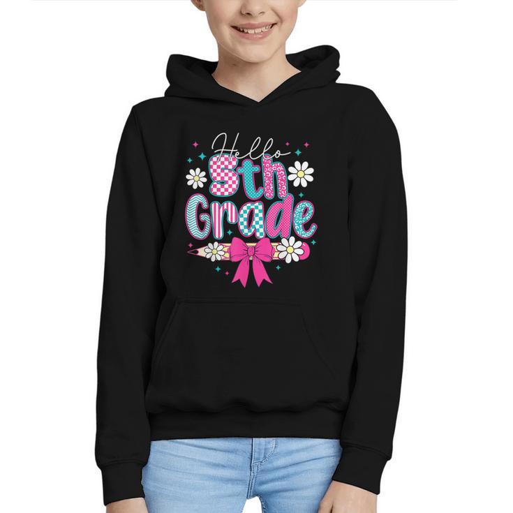 Hello Fifth Grade Team 5th Grade Back To School Boys Girls Graphic Youth Hoodie