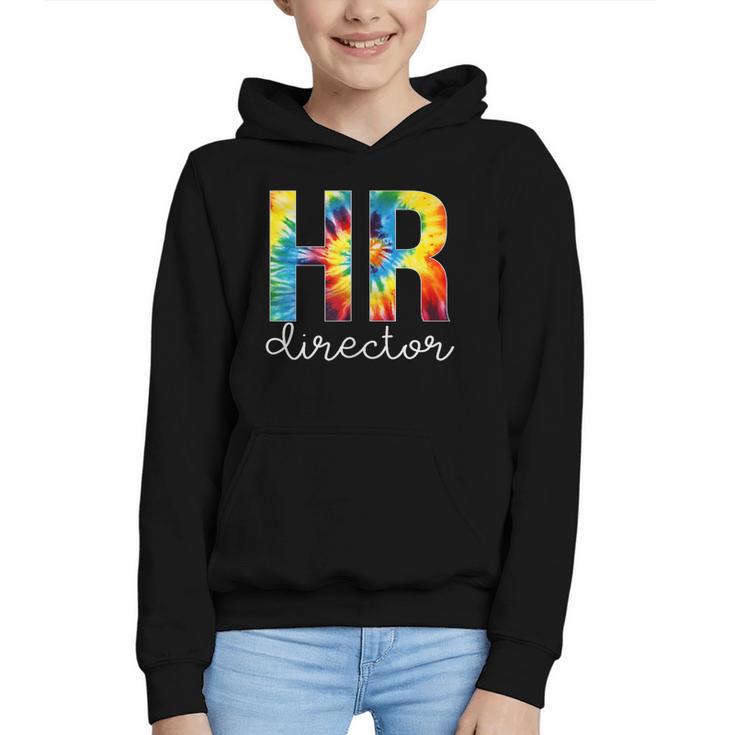 HR Director For Work Tie Dye Back To School Appreciation Day Graphic Youth Hoodie