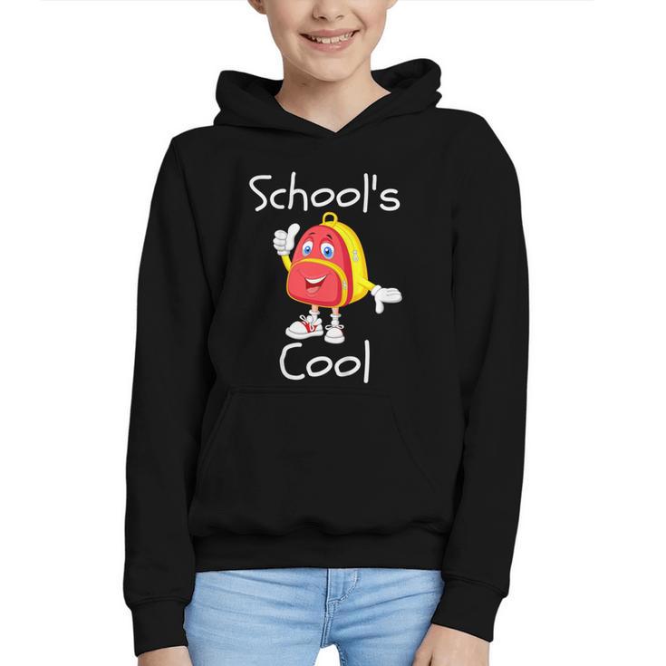 Kids School's Cool Saying Back To School For Kids Graphic Youth Hoodie