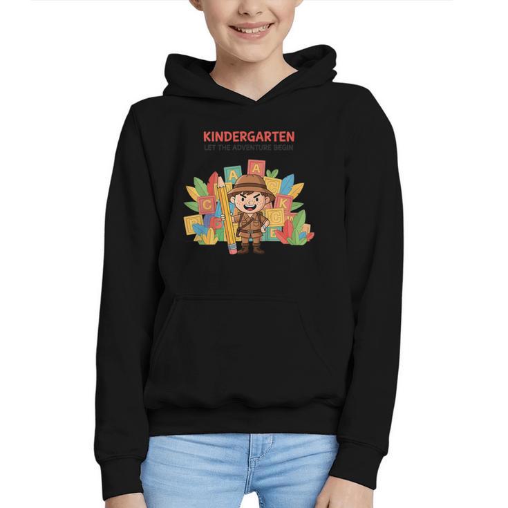 Kindergarten Adventure Explorer Back To School Graphic Youth Hoodie