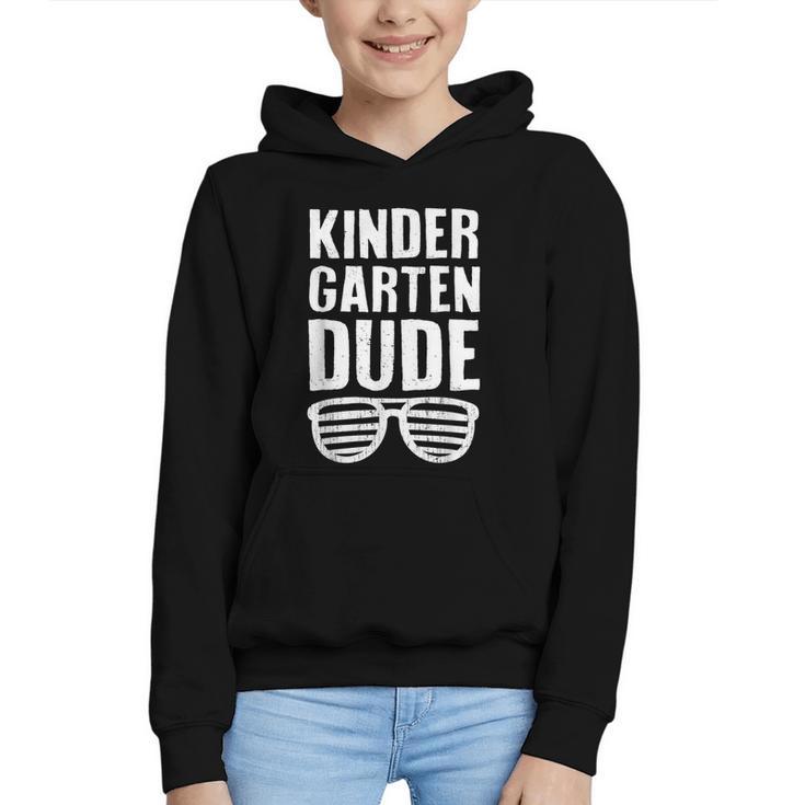 Kindergarten Dude First Day Back To School Boys Kids Graphic Youth Hoodie