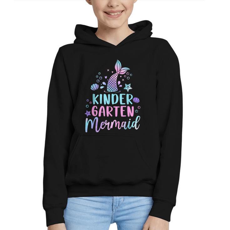 Kindergarten Mermaid Back To School Girls First Day Kinder Graphic Youth Hoodie
