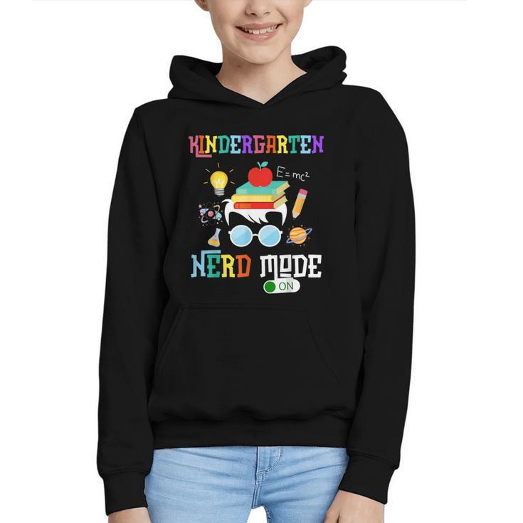 Kindergarten Nerd Mode On Back To School Science Kids Boys Graphic Youth Hoodie