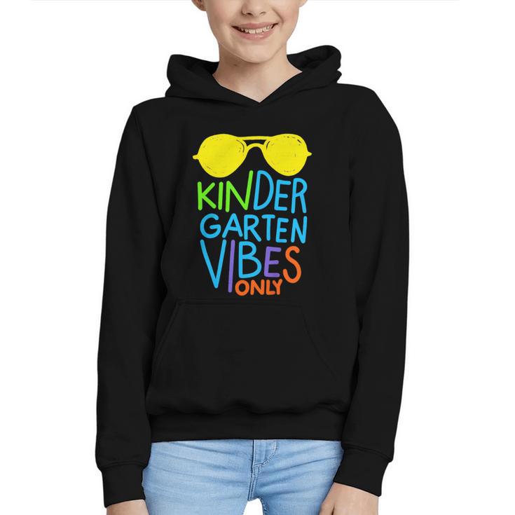 Kindergarten Vibes Only Glow Sunglasses Back To School Graphic Youth Hoodie