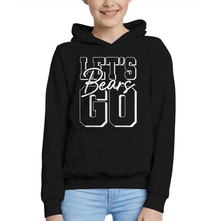 Let's Go Bears Back To School Spirit Graphic Youth Hoodie