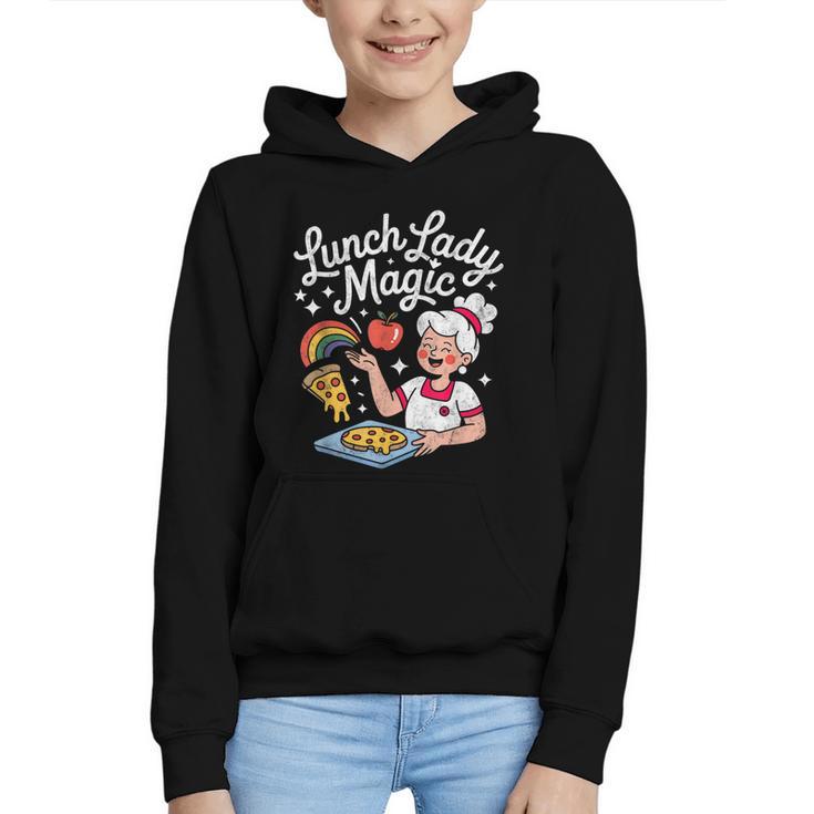 Lunch Lady Magic Cafeteria Worker Back To School Women Girls Graphic Youth Hoodie