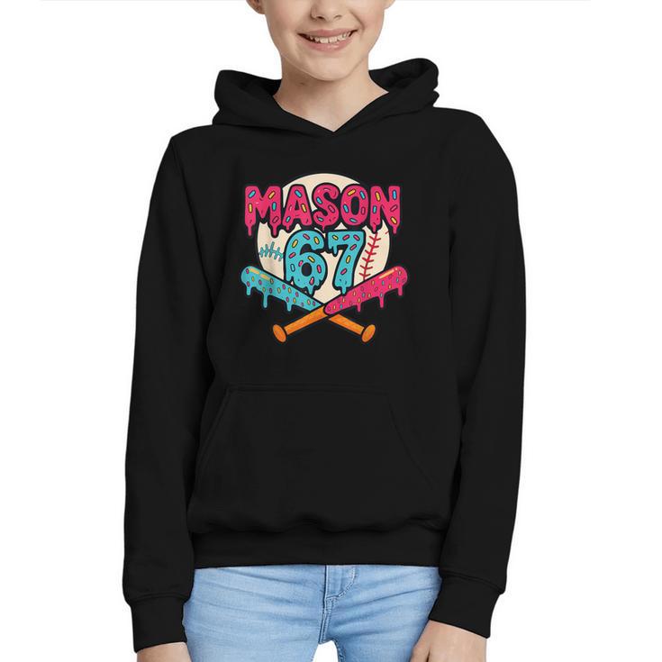 Mason 67 Ice Cream Drip Baseball Meme Graphics Graphic Youth Hoodie