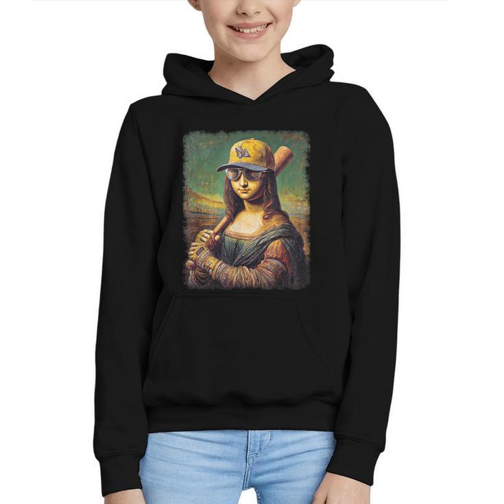 Mona Lisa Baseball Trending Aesthetic Streetwear Graphic Youth Hoodie