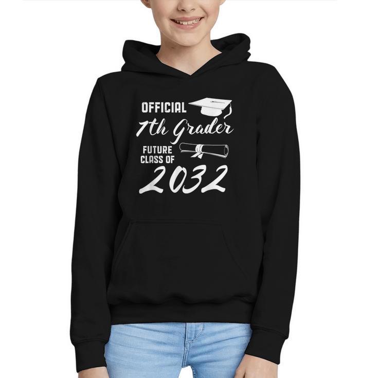 Official 7th Grader Future Class Of 2032 Back To School Graphic Youth Hoodie