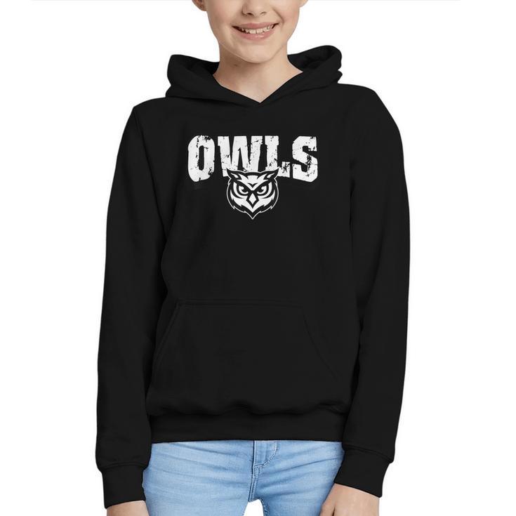 Owls Back To School Spirit Graphic Youth Hoodie