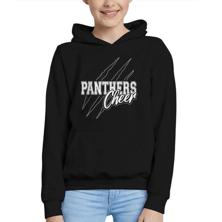 Panthers Cheer Back To School Cheerleading Team Spirit Graphic Youth Hoodie