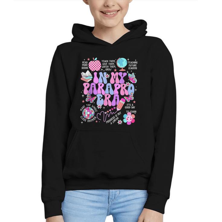In My Parapro Era Paraprofessional First Day Back To School Graphic Youth Hoodie