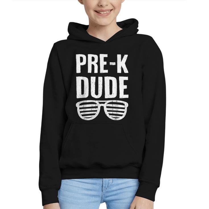 Pre-K Dude First Day Back To School Preschool Boys Kid Graphic Youth Hoodie