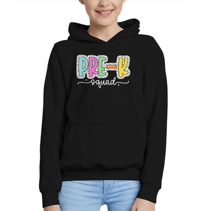 Pre-k Squad Back To School Dalmatian Dots Graphic Youth Hoodie Pre-k Squad Back To School Dalmatian Dots Graphic Youth Hoodie