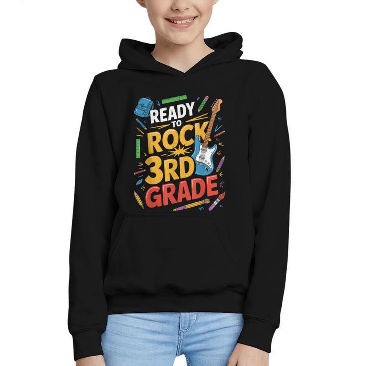 Ready To Rock 3rd Grade Music Back To School Graphic Youth Hoodie