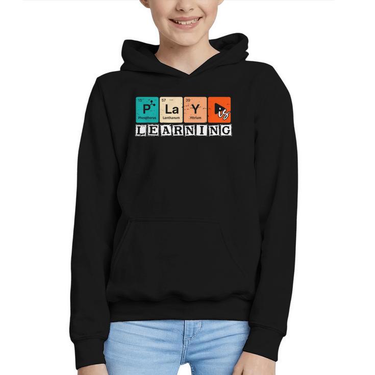 Retro Play Is Learning Back To School First Day Of School Graphic Youth Hoodie