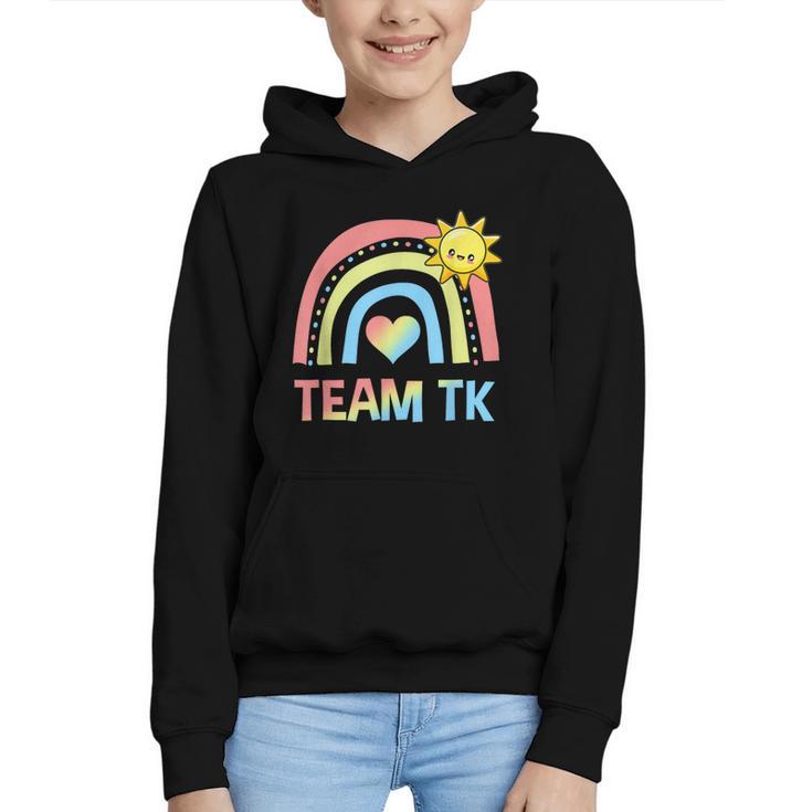 Retro Team TK Back To School Transitional Kindergarten Graphic Youth Hoodie
