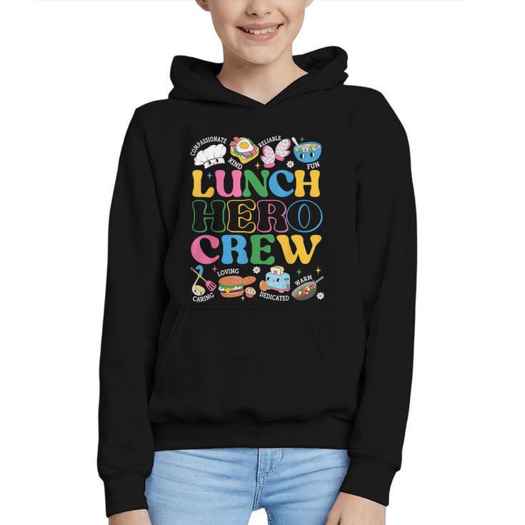School Lunch Hero Squad Crew Back To School Women Men Graphic Youth Hoodie