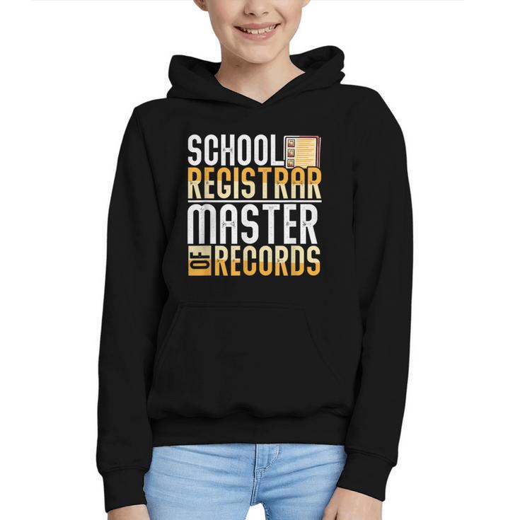 School Registrar Appreciation Back To School Registrar Graphic Youth Hoodie