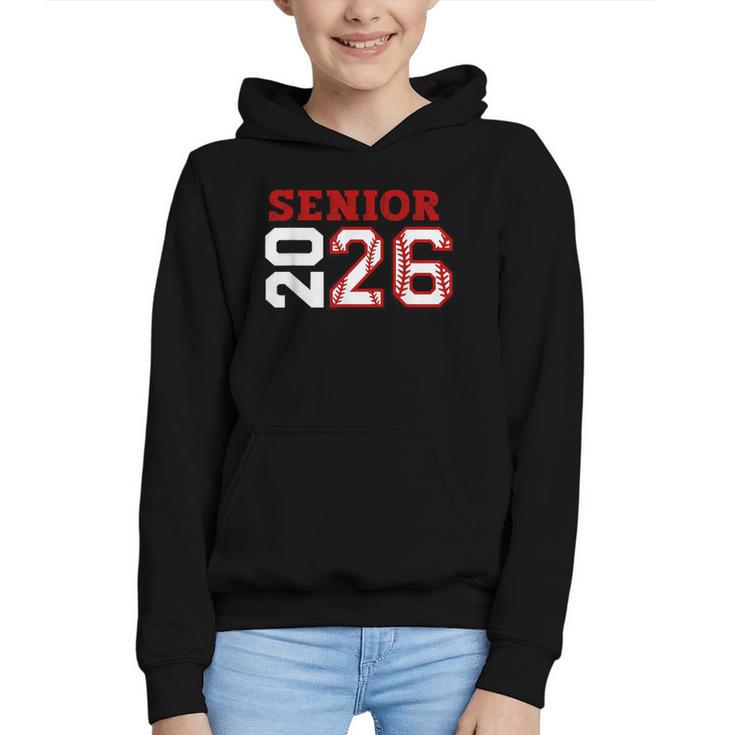 Senior Night Class Of 2026 Baseball Seniors Matching Team Graphic Youth Hoodie