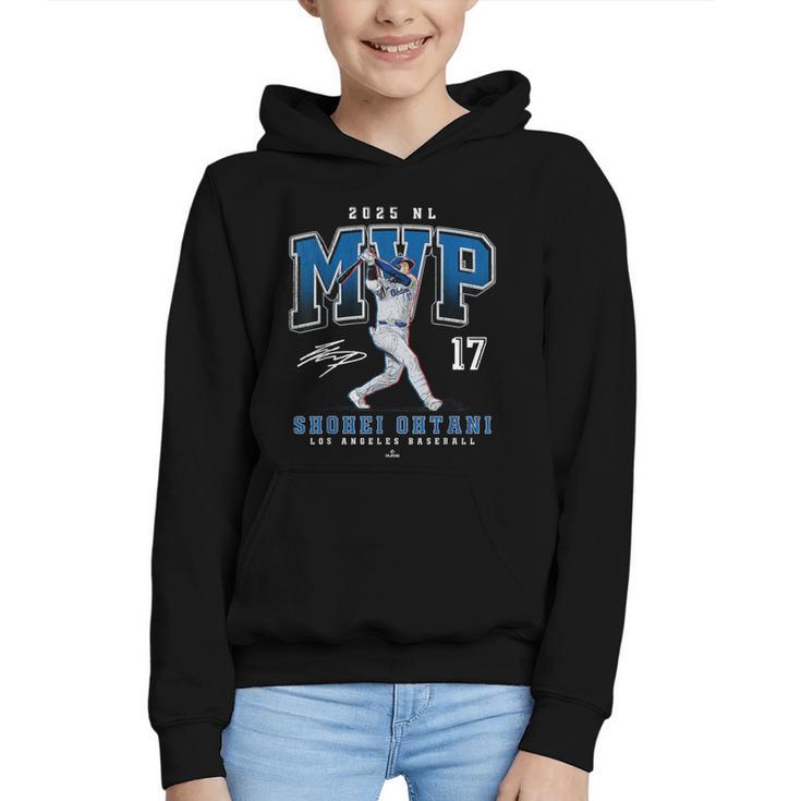 Shohei Ohtani 2025 NL MVP Los Angeles Baseball MLBPA Graphic Youth Hoodie
