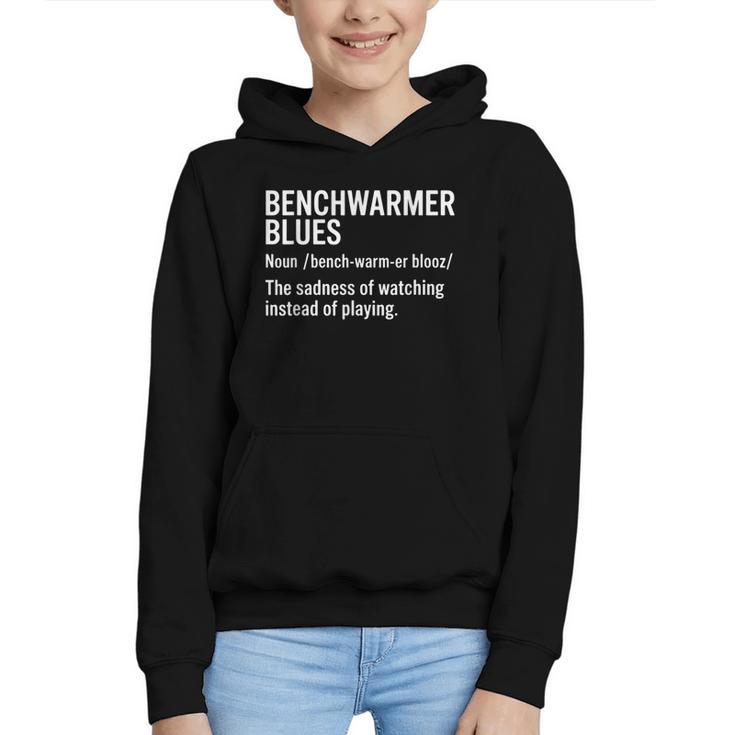 Sport Definition Baseball Soccer Benchwarmer Blues Graphic Youth Hoodie