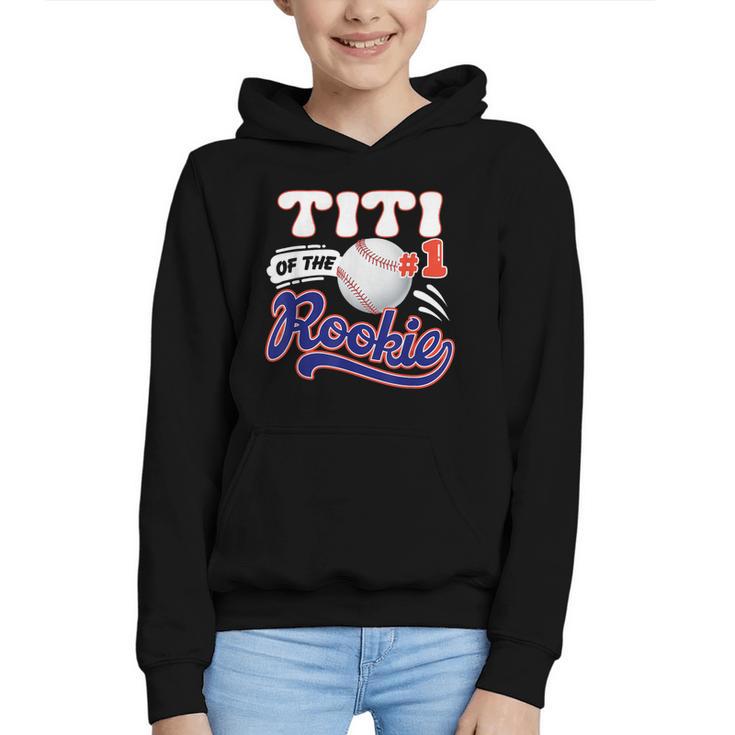 Titi Rookie Of Year 1st Birthday Baseball Theme Matching Graphic Youth Hoodie