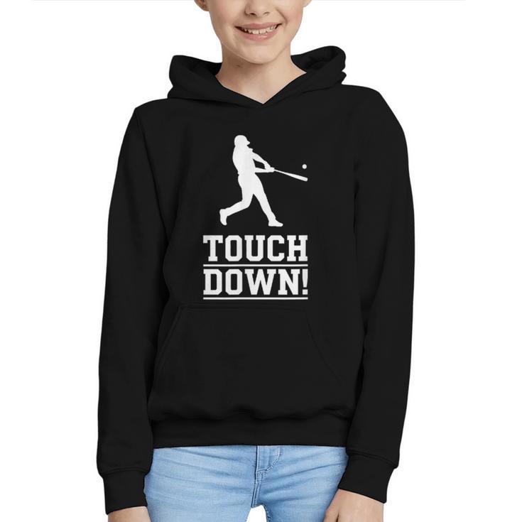 Touchdown Baseball Football Sports Graphic Youth Hoodie