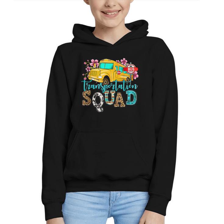 Transportation Squad Bus Driver School Bus Back To School Graphic Youth Hoodie