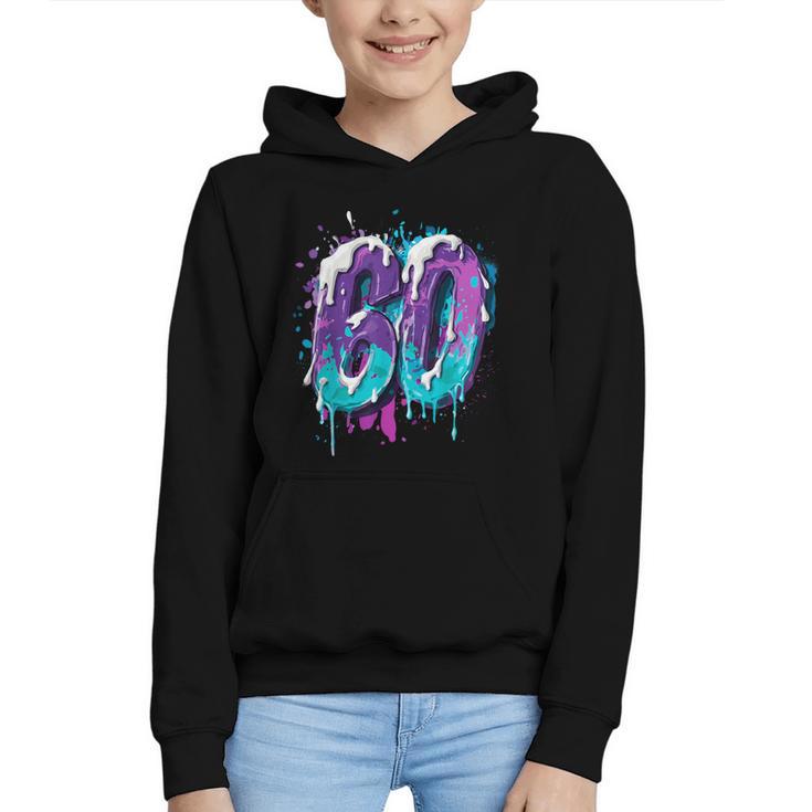 Vintage Baseball 60 Number Graphic Youth Hoodie