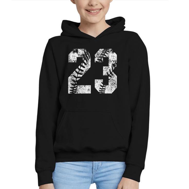 Vintage Baseball Number 23 Jersey Player Uniform Graphic Youth Hoodie Vintage Baseball Number 23 Jersey Player Uniform Graphic Youth Hoodie
