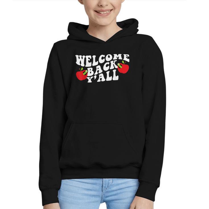 Welcome Back To School Happy First Day Of School 2025 2026 Graphic Youth Hoodie