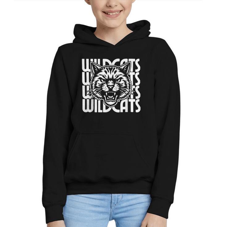 Wildcats School Spirit Team Wildcat Go Back To School Graphic Youth Hoodie