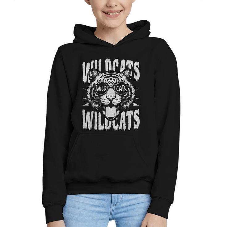 Wildcats School Sports Fan Team Spirit Back To School Graphic Youth Hoodie