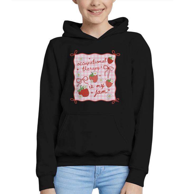 Women Occupational Therapy Cute Strawberry OT Back To School Graphic Youth Hoodie