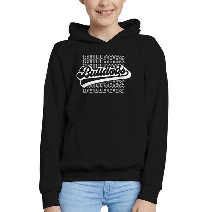 Women's Bulldogs High School Spirit Fan Team Bulldog Back To School Graphic Youth Hoodie