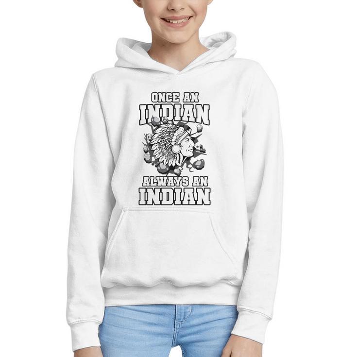 Always An Indian Back To School Spirit Premium Tri-Blend Graphic Youth Hoodie