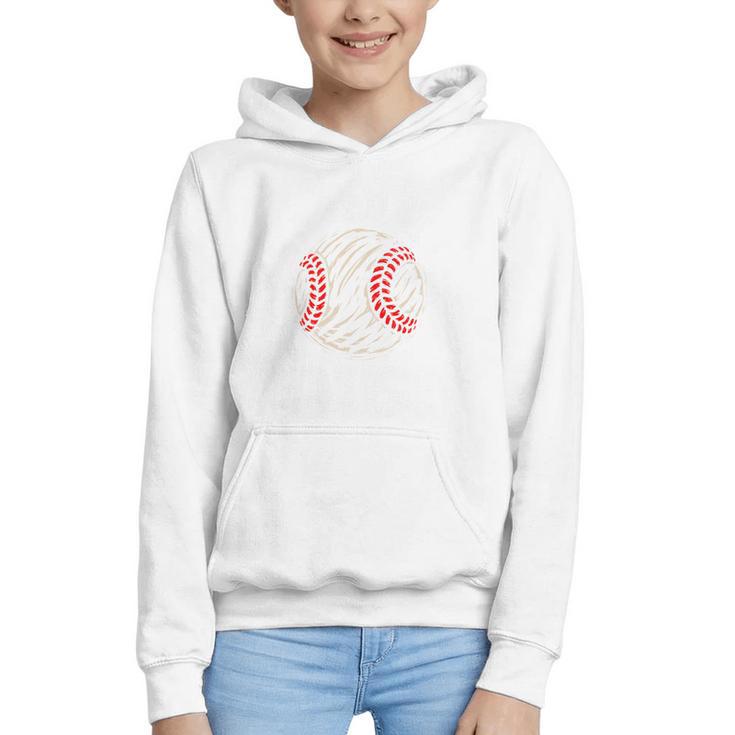 Baseball Gigi Distressed Vintage Grandma Game Day Graphic Youth Hoodie