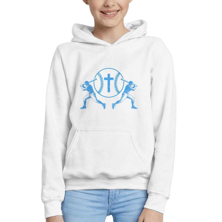 Boys Baseball Christian-Shirt Softball I Can Do All Things Graphic Youth Hoodie