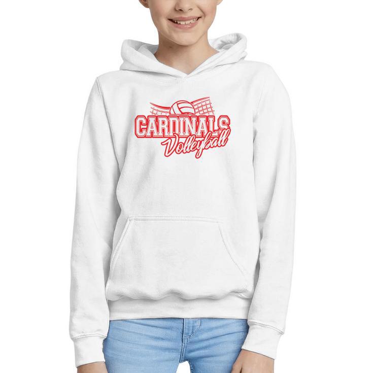 Cardinals Volleyball Back To School Spirit R Graphic Youth Hoodie