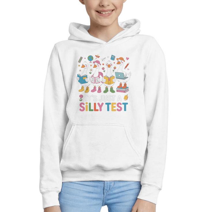 Cute Geese Silly Test Back To School Student Motivation Graphic Youth Hoodie